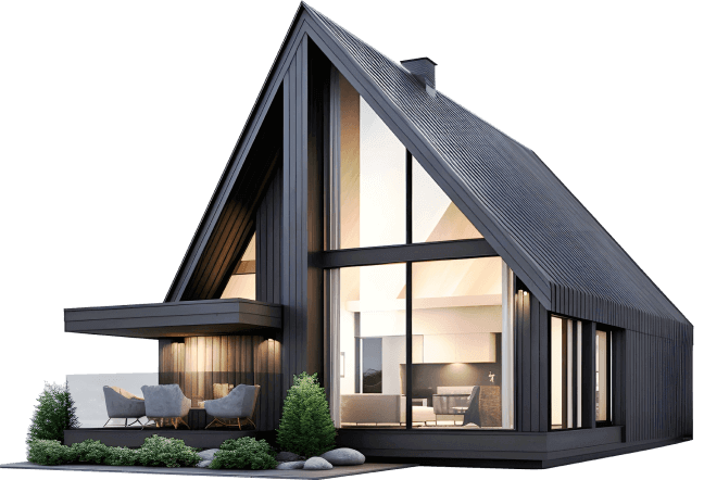 Modern A-frame house